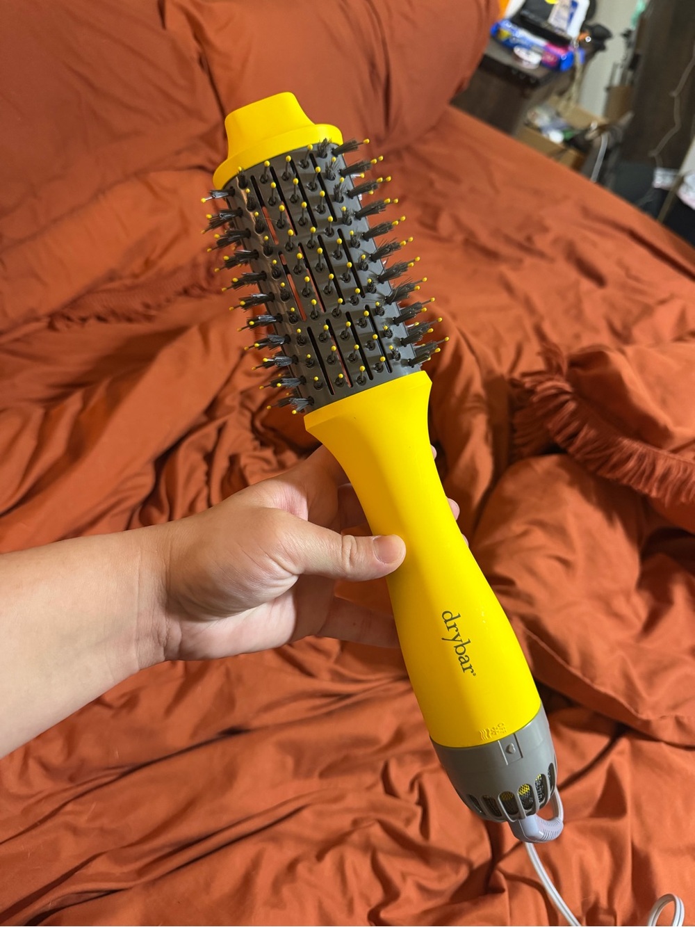 Drybar Yellow Round Thermal Hot Brush with Ceramic Bristles